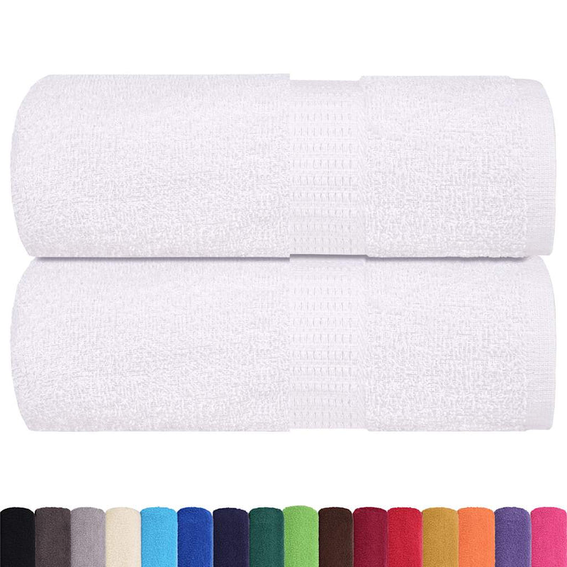 Afbeelding laden in galerijviewer, Vidaxl washandjes frogn 2 st 15x21 cm 360 g m² wit
