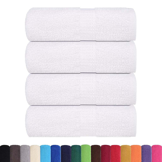 Vidaxl washandjes frogn 4 st 30x30 cm 360 g m² wit