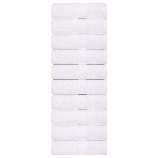 Vidaxl gastendoekjes frogn 10 st 30x50 cm 360 g m² wit