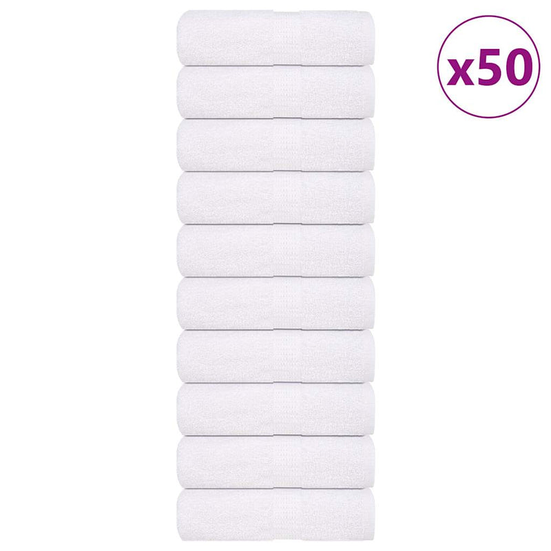 Afbeelding laden in galerijviewer, Vidaxl gastendoekjes frogn 50 st 30x50 cm 360 g m² wit
