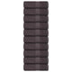 Vidaxl washandjes 10 st 15x21 cm 360 g m² 100% katoen antracietkleurig