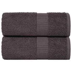 Vidaxl washandjes frogn 2 st 30x30 cm 360 g m² antraciet
