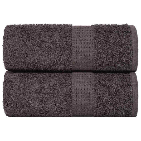 Vidaxl washandjes frogn 2 st 30x30 cm 360 g m² antraciet
