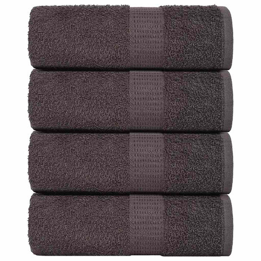 Vidaxl washandjes 4 stuks frogn antraciet 30x30 cm 100% katoen