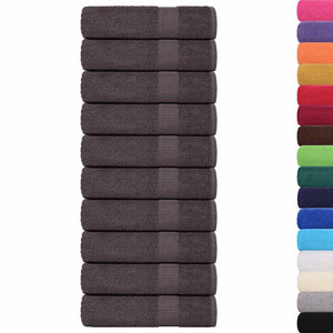 Vidaxl handdoeken frogn 10 st 50x100 cm 360 g m² antraciet
