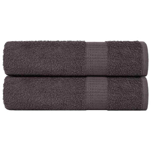 Vidaxl douchehanddoeken frogn 2 st 70x140 cm 360 g m² antraciet