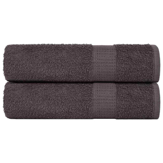 Vidaxl douchehanddoeken frogn 2 st 70x140 cm 360 g m² antraciet