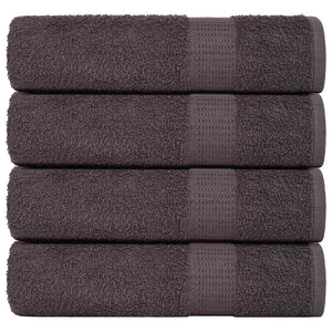 Vidaxl douchehanddoeken frogn 4 st 70x140 cm 360 g m² antraciet