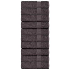Vidaxl douchehanddoeken frogn 10 st 70x140 cm 360 g m² antraciet