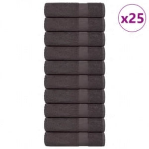 Vidaxl douchehanddoeken frogn 25 st 70x140 cm 360 g m² antraciet