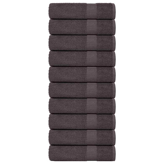 Vidaxl badhanddoeken frogn 10 st 100x150 cm 360 g m² antraciet