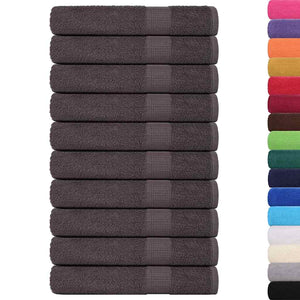 Vidaxl saunahanddoeken frogn 10 st 80x200 cm 360 g m² antraciet