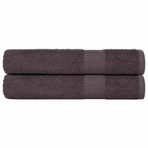 Vidaxl handdoeken frogn 2 st 100x200 cm 360 g m² antraciet