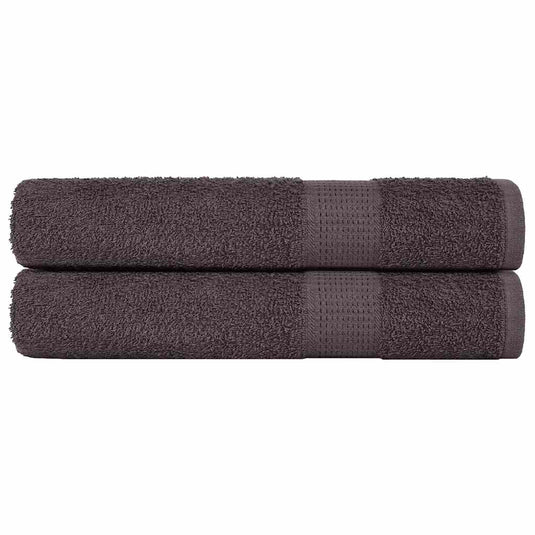 Vidaxl handdoeken frogn 2 st 100x200 cm 360 g m² antraciet