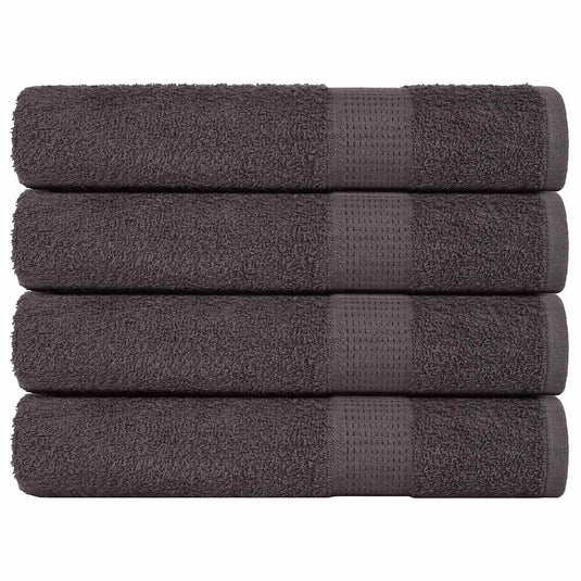 Vidaxl handdoeken frogn 4 st 100x200 cm 360 g m² antraciet