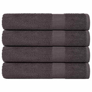 Vidaxl handdoeken frogn 4 st 100x200 cm 360 g m² antraciet