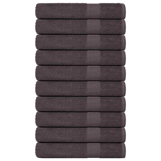 Vidaxl handdoeken frogn 10 st 100x200 cm 360 g m² antraciet