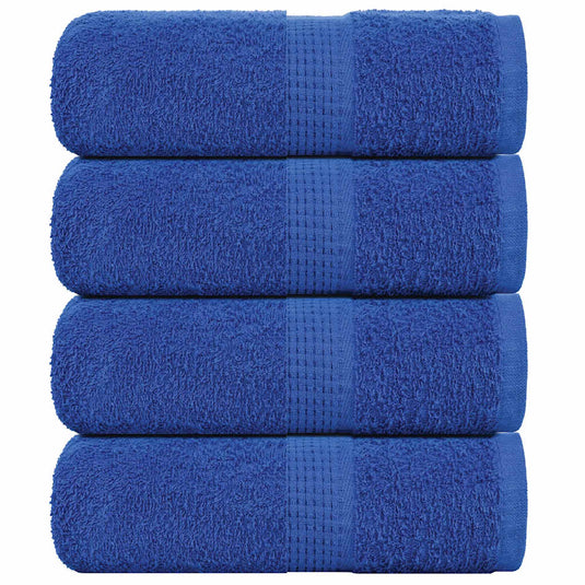 Vidaxl washandjes frogn 4 st 30x30 cm 360 g m² blauw