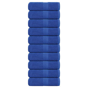 Vidaxl washandjes frogn 10 st 30x30 cm 360 g m² blauw