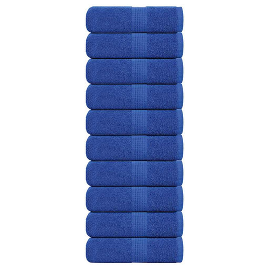 Vidaxl washandjes frogn 10 st 30x30 cm 360 g m² blauw