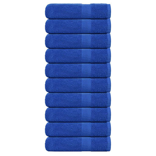 Vidaxl douchehanddoeken 10 st 70x140 cm 360 g m² 100% katoen blauw