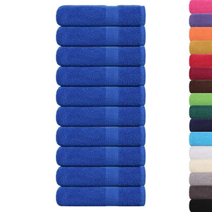 Vidaxl douchehanddoeken frogn 10 st 70x140 cm 360 g m² blauw