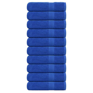 Vidaxl badhanddoeken frogn 10 st 100x150 cm 360 g m² blauw