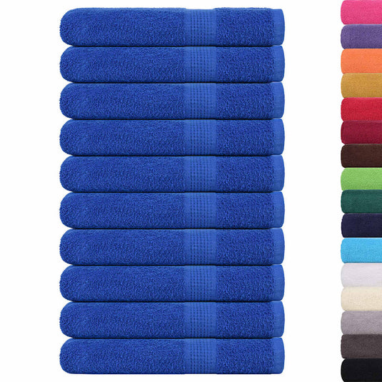 Vidaxl saunahanddoeken frogn 10 st 80x200 cm 360 g m² blauw