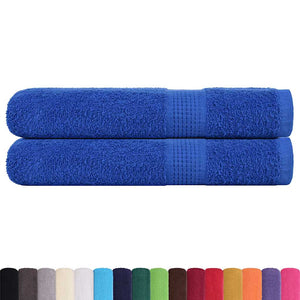 Vidaxl handdoeken frogn 2 st 100x200 cm 360 g m² blauw