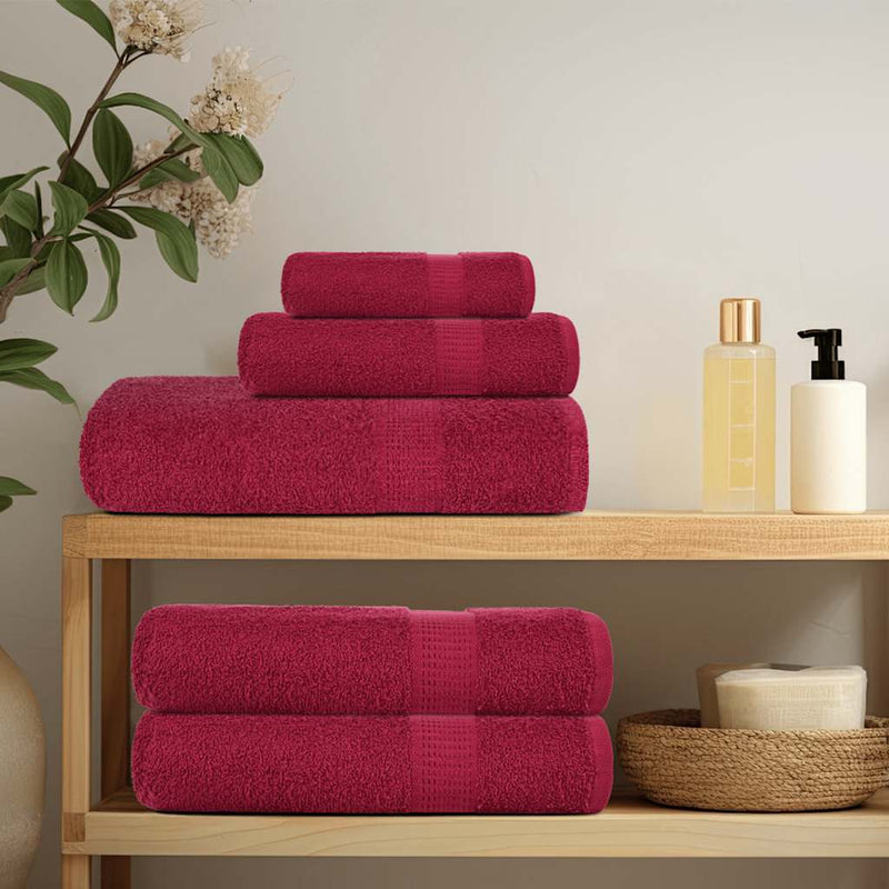 Afbeelding laden in galerijviewer, Vidaxl washandjes frogn 10 st 30x30 cm 360 g m² bordeaux
