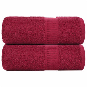 Vidaxl gastendoekjes frogn 2 st 30x50 cm 360 g m² bordeaux
