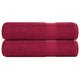 Vidaxl badhanddoeken frogn 2 st 100x150 cm 360 g m² bordeaux