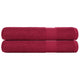 Vidaxl saunahanddoeken frogn 2 st 80x200 cm 360 g m² bordeaux