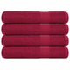 Vidaxl saunahanddoeken frogn 4 st 80x200 cm 360 g m² bordeaux