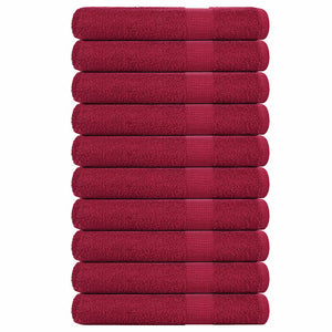 Vidaxl saunahanddoeken frogn 10 st 80x200 cm 360 g m² bordeaux