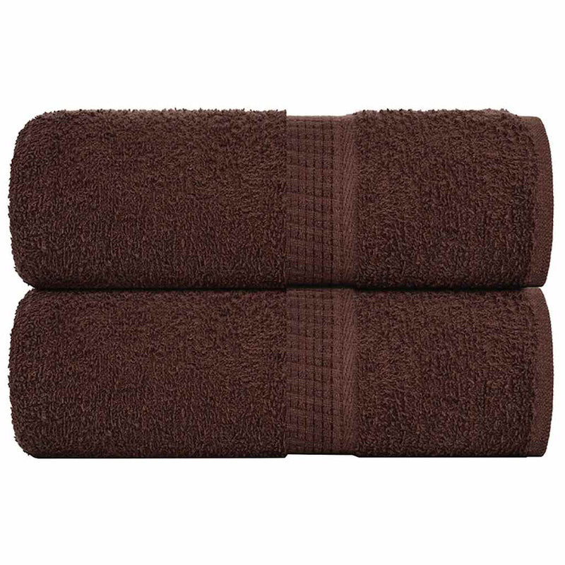 Afbeelding laden in galerijviewer, Vidaxl washandjes frogn 2 st 30x30 cm 360 g m² bruin
