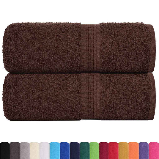 Vidaxl washandjes frogn 2 st 30x30 cm 360 g m² bruin