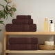 Vidaxl washandjes frogn 4 st 30x30 cm 360 g m² bruin