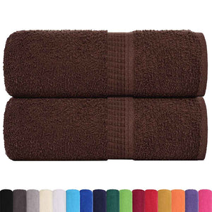 Vidaxl gastendoekjes frogn 2 st 30x50 cm 360 g m² bruin