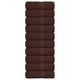 Vidaxl gastendoekjes frogn 10 st 30x50 cm 360 g m² bruin
