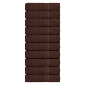 Vidaxl handdoeken frogn 10 st 50x100 cm 360 g m² bruin