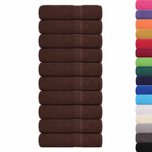 Vidaxl handdoeken frogn 10 st 50x100 cm 360 g m² bruin