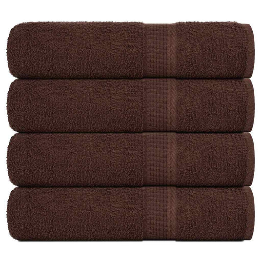 Vidaxl douchehanddoeken frogn 4 st 70x140 cm 360 g m² bruin