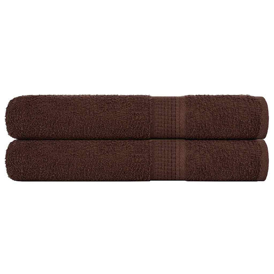 Vidaxl saunahanddoeken frogn 2 st 80x200 cm 360 g m² bruin