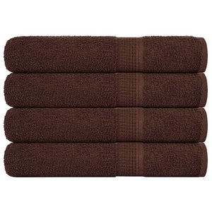 Vidaxl handdoeken frogn 4 st 100x200 cm 360 g m² bruin