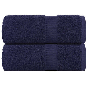 Vidaxl washandjes frogn 2 st 30x30 cm 360 g m² marineblauw