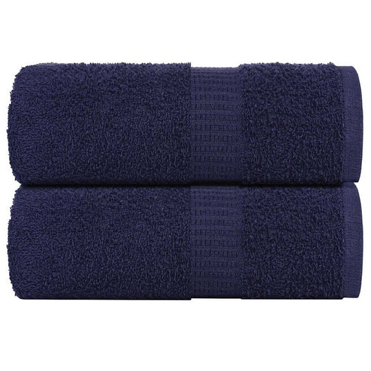 Vidaxl washandjes frogn 2 st 30x30 cm 360 g m² marineblauw