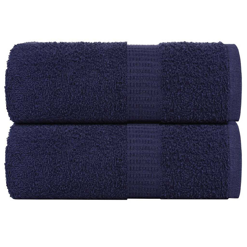 Afbeelding laden in galerijviewer, Vidaxl washandjes frogn 2 st 30x30 cm 360 g m² marineblauw
