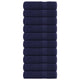 Vidaxl douchehanddoeken 10 st 70x140cm 360g m² 100% katoen marineblauw