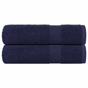Vidaxl badhanddoeken frogn 2 st 100x150 cm 360 g m² marineblauw